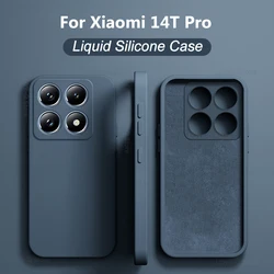 Mi 14T Mi14T Pro Case Original Liquid Silicone Soft Phone Cases For Xiaomi Mi 14T Mi14T Pro Mi 14 T Pro Cover Xiaomi Accessories