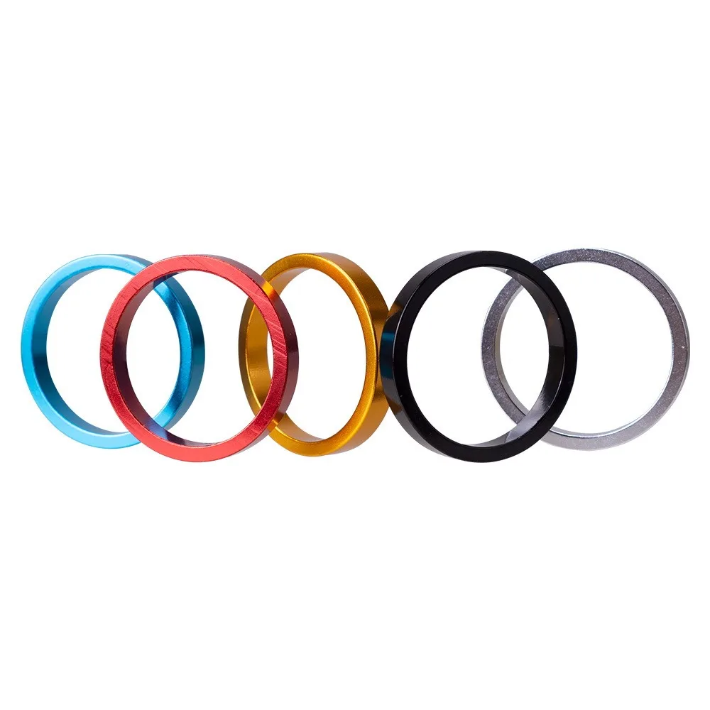 28.6mm Aluminum Alloy Bike Headset Washer Bicycle Front Fork Washer Bike Stem Handlebar Spacers Ring Gasket 5m/10mm/15mm