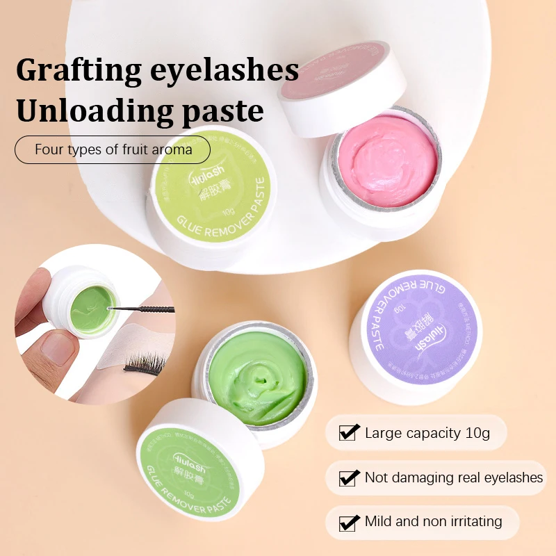 Professional Eyelash Glue Remover 10 G Fruit Flavour Remover Cream For Eyelash Extension Fragrancy Smell Remover Makeup Tools