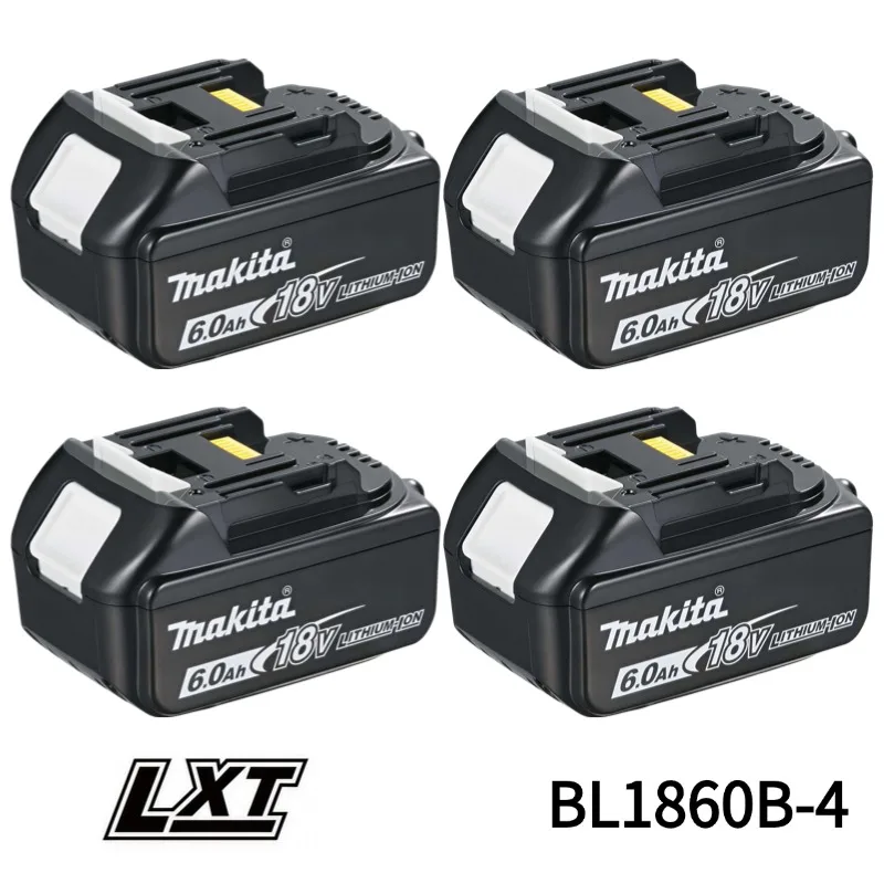 100% Makita 6.0 Ah Battery 18V LXT Lithium-Ion BL1860 with LED Indicator Battery18v Battery Power Tool Battery Original 18v 6Ah
