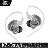 Original KZ Dawn 3.5MM AUX Wired Earphone Stereo In-ear Earbuds With MIC Transparent Design Dynamic Driver For Music Game Sport