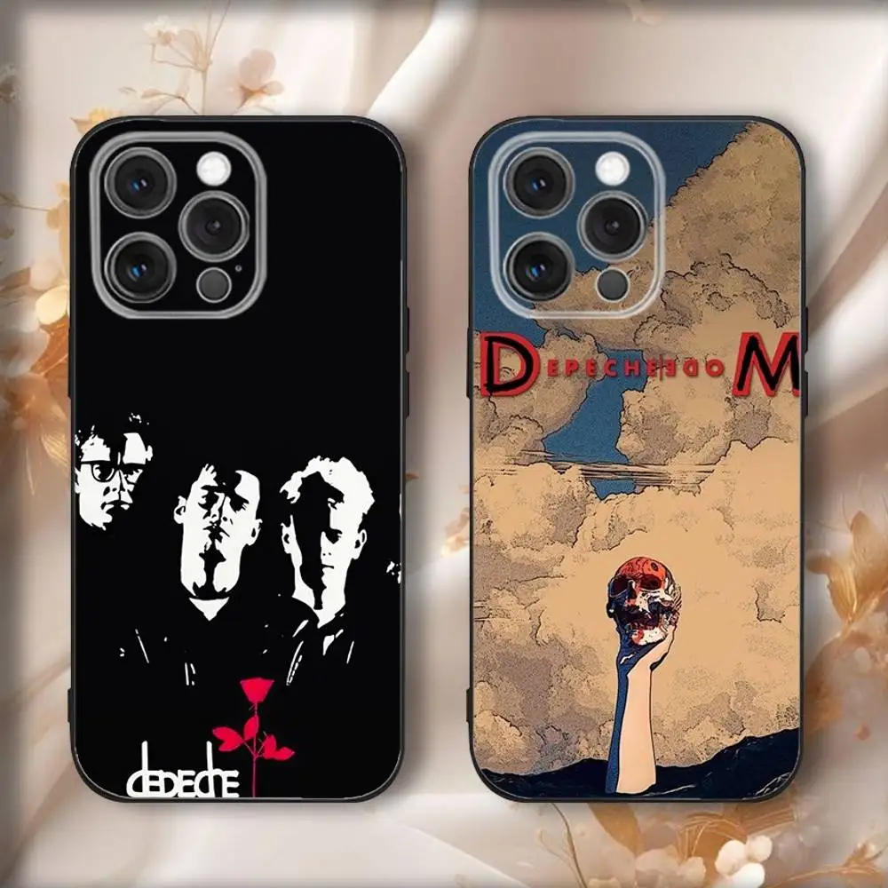 

D-Depeches Band M-Mode Phone Case For iPhone16,15,14,13,12,11,Pro,Max,Plus,X,XS,SE4,E,Mini,Soft Black Case
