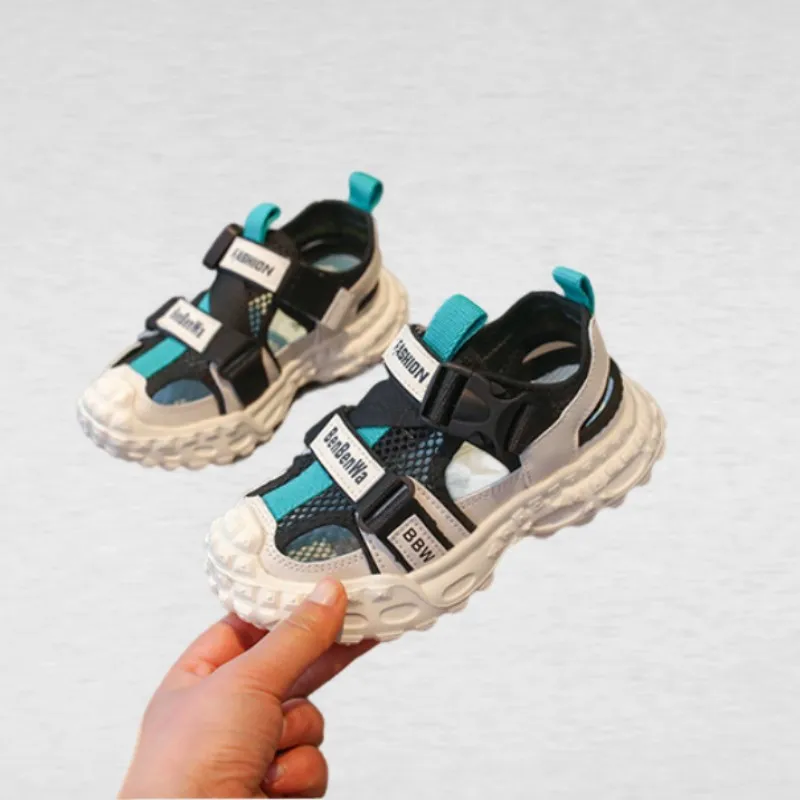 

Summer Sport Shoes For Children Hollow Out Breathable Teenager Kid's Sneakers Anti-slippery Boy's Girl's Sport Running Sandals