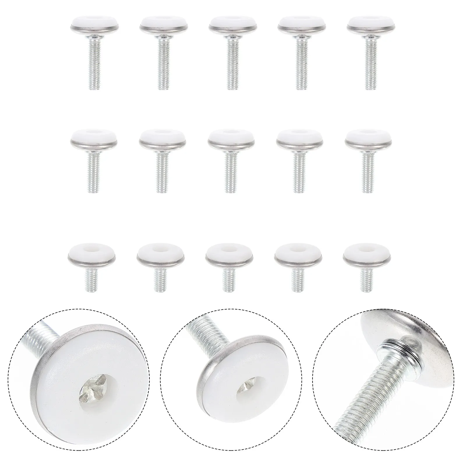 30pcs Adjustable Iron Furniture Levelers Feet Pad for Table & Chairs - Easy Leveling Legs for Home Decoration Hardware