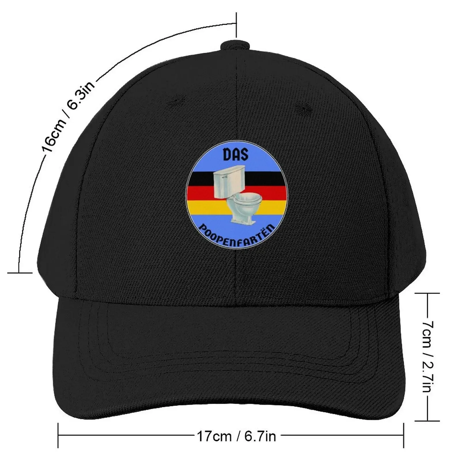 Das poopenfarten german toilet humour fart meme Baseball Cap Hip Hop Hat Beach Hood Women's Hats Men's