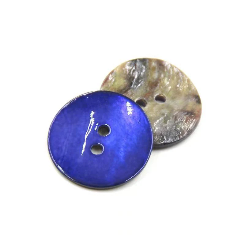 20pcs/lot Natural Shell Sewing Buttons Color Mother of Pearl Shell Round Buttons 2 Holes for Clothing DIY Garment Accessories