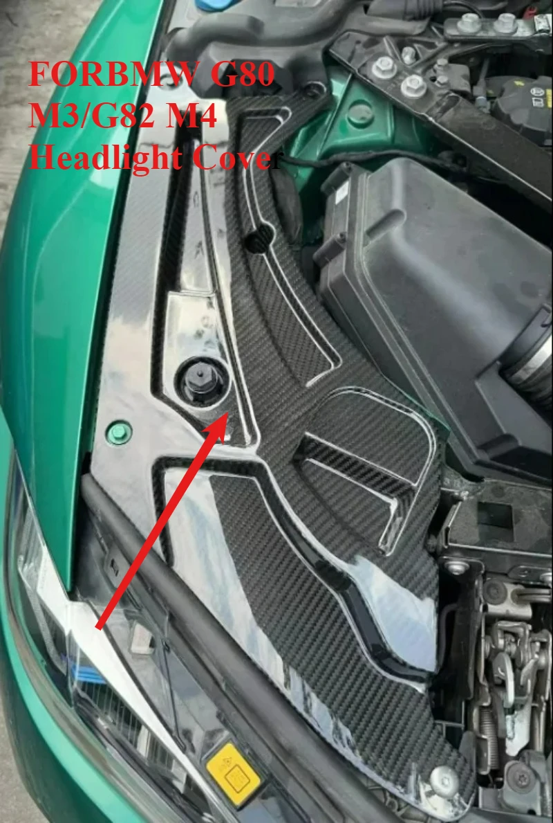 

Precision-Fit FORBMW G80 M3/G82 M4 Headlight Cover Trim Kit Dry Carbon Fiber 2020+