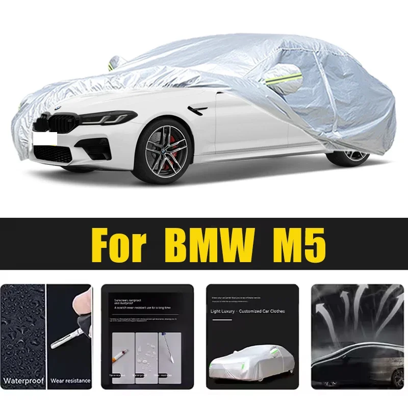 لسيارات BMW M5 G90 G99 غطاء سيارة في الهواء الطلق حماية يغطي الثلوج ظلة مقاوم للماء الغبار الخارجي UV اكسسوارات السيارات السيارات #1