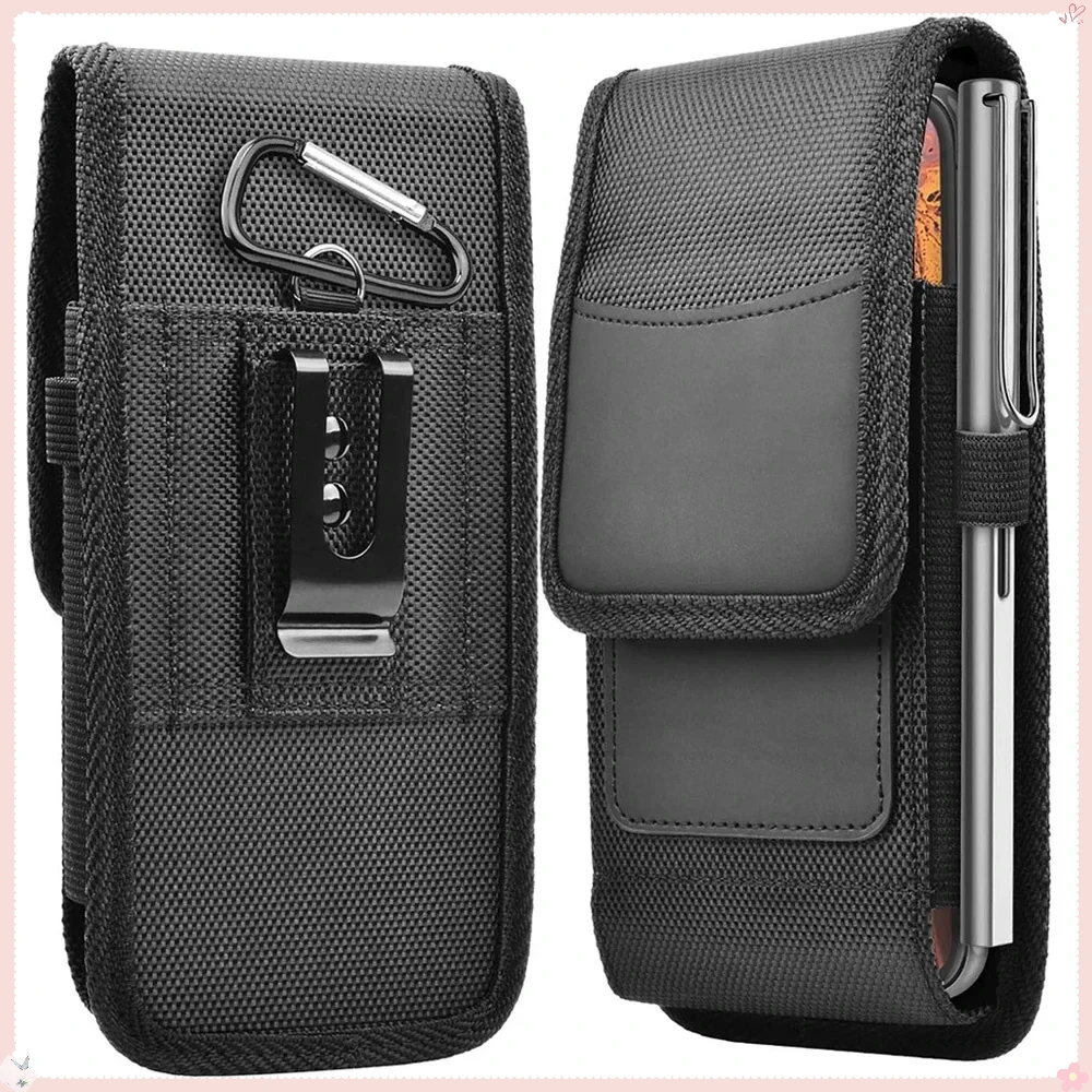 STONEGO Nylon Phone Pouch Belt Clip Holster Waist Bag for 3.5-6.8inch iPhone Samsung Galaxy