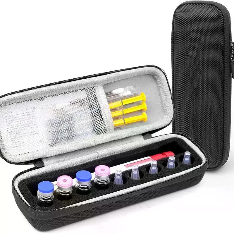 9 Slots Waterproof EVA Insulin Vial Storage Case Shockproof Diabetic Essential Oil Protector Box
