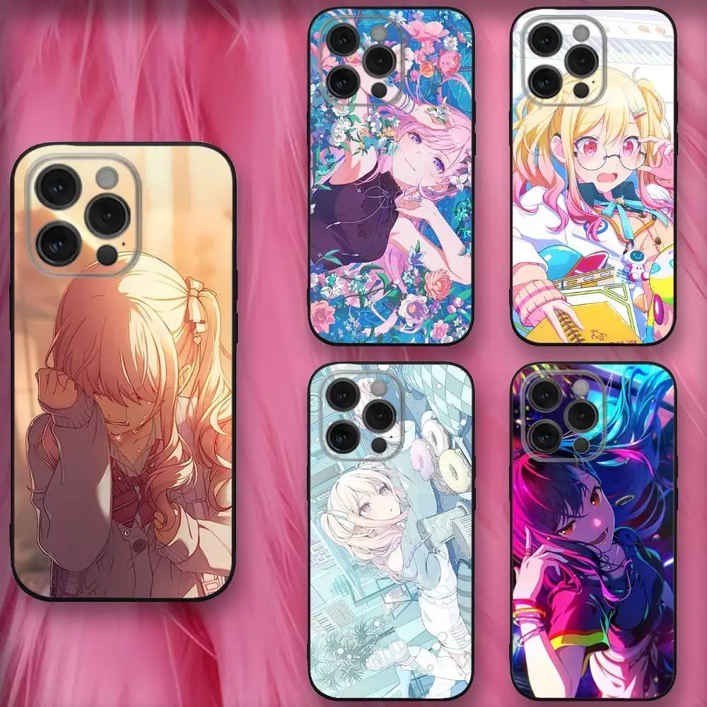 

Anime P-Projects S-Sekais Phone Case For iPhone 16,se4,15,14,13,12,11,Pro,X,XS,Max,XR,Plus,Mini Soft Black Cover