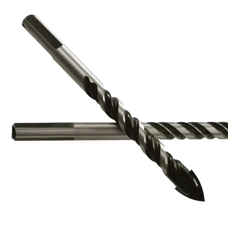 SANAI 10Pcs Mata Bor 3Mm-12Mm เหล็กเจาะซีเมนต์อิฐเจาะ Mesin Bubut CNC เจาะเครื่องมือเซรามิคเจาะกระเบื้อง
