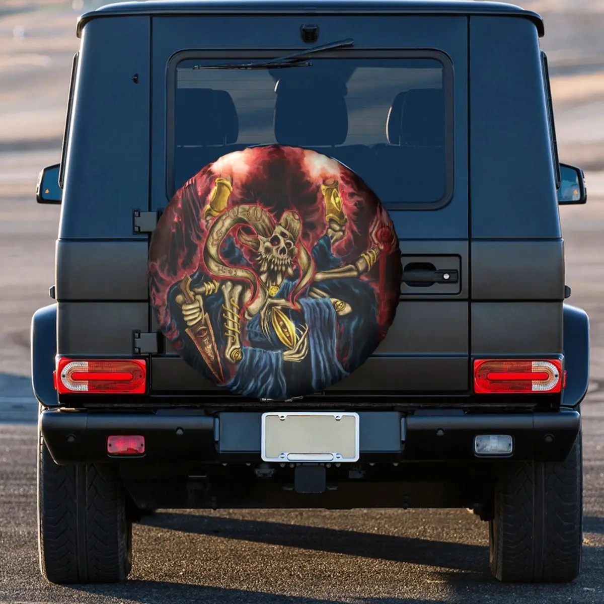 

Dark Ritual By DefiledVisions On DeviantArt Skull Tire Cover Wheel Protectors Weatherproof Universal for Jeep Trailer RV SUV