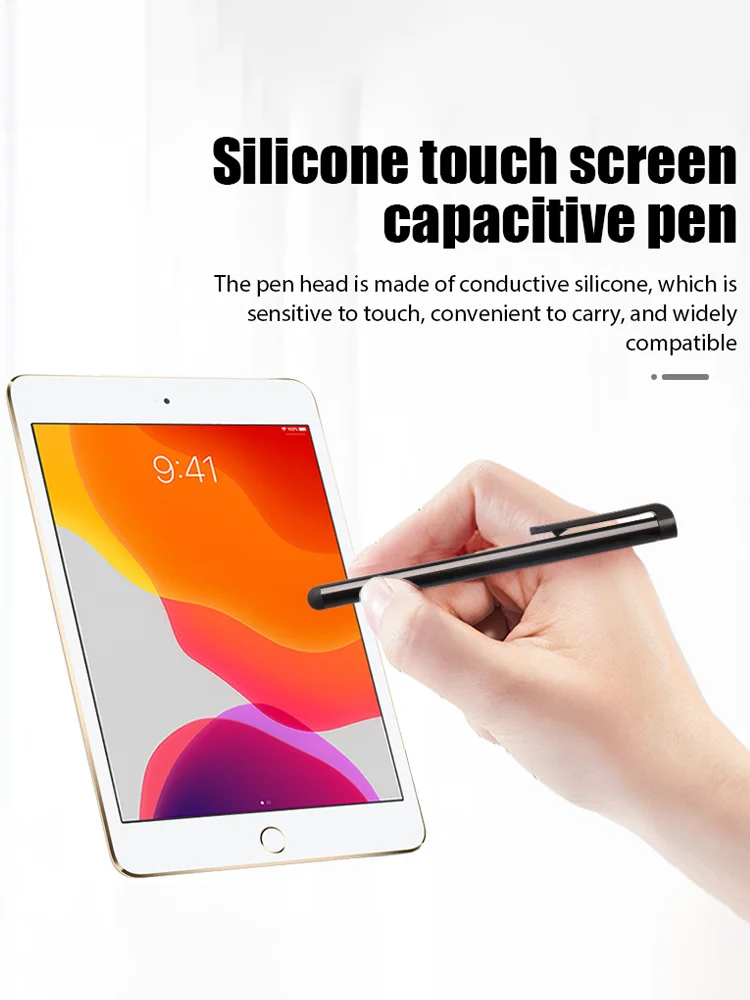 10 sztuk uniwersalny rysik pojemnościowy ekran tabletu pióro dotykowe dla iphone pad Android telefon komórkowy gumowa końcówka rysika — zdjęcie 2