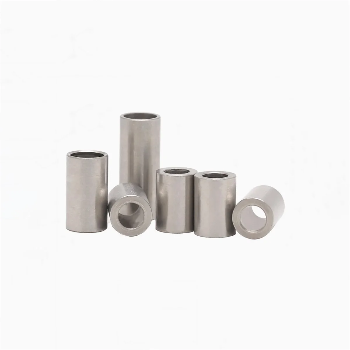 304 Stainless Steel Elongated Cylindrical Steel Sleeve, Hollow Toothless Bushing M5M6