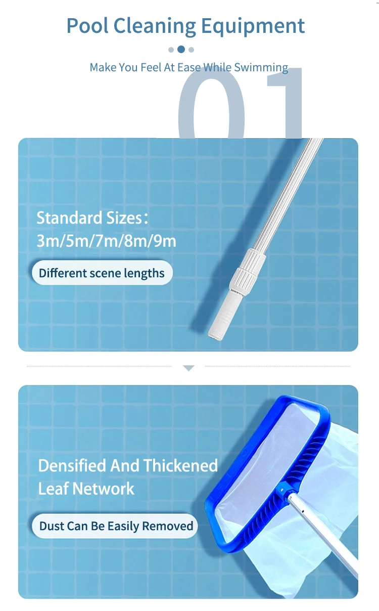 Good Quality Durable Swimming Pool Cleaning Tools and Accessories Full Set Manual Pool Cleaner for Private Pool