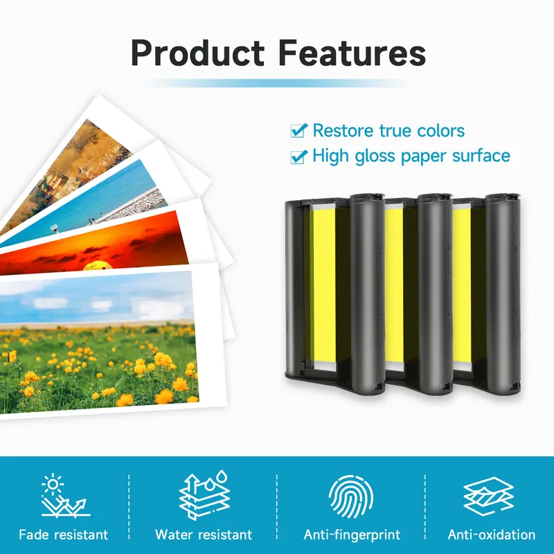 CP1500 Photo Paper For Canon Selphy CP1500 CP1300 CP1200 CP910 CP900 Photo Printer KP-108IN Ink 6 Inch - Image 6