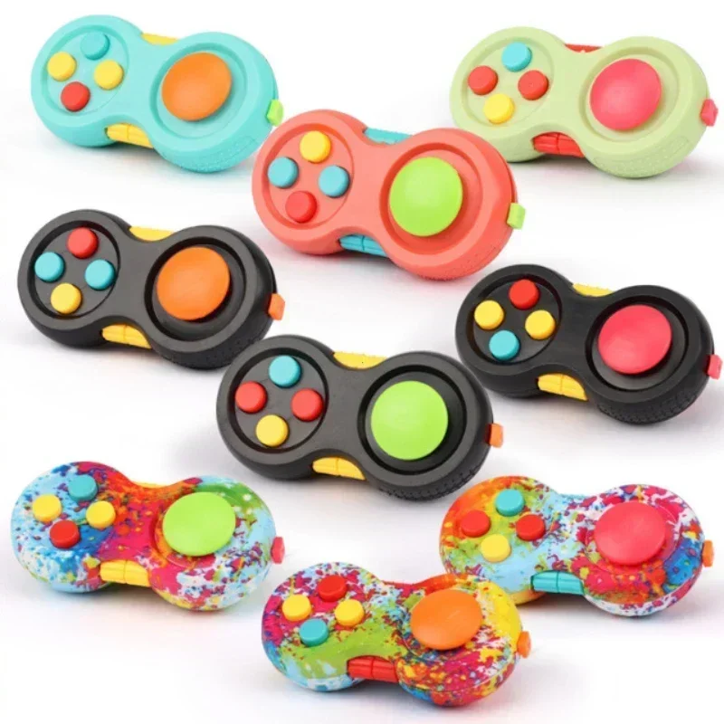 Antistress Toys Fidget Decompression Toy with 8 Functions Fidget Controller Stress Reducer Toy Relieves Stress and Anxiety Toys