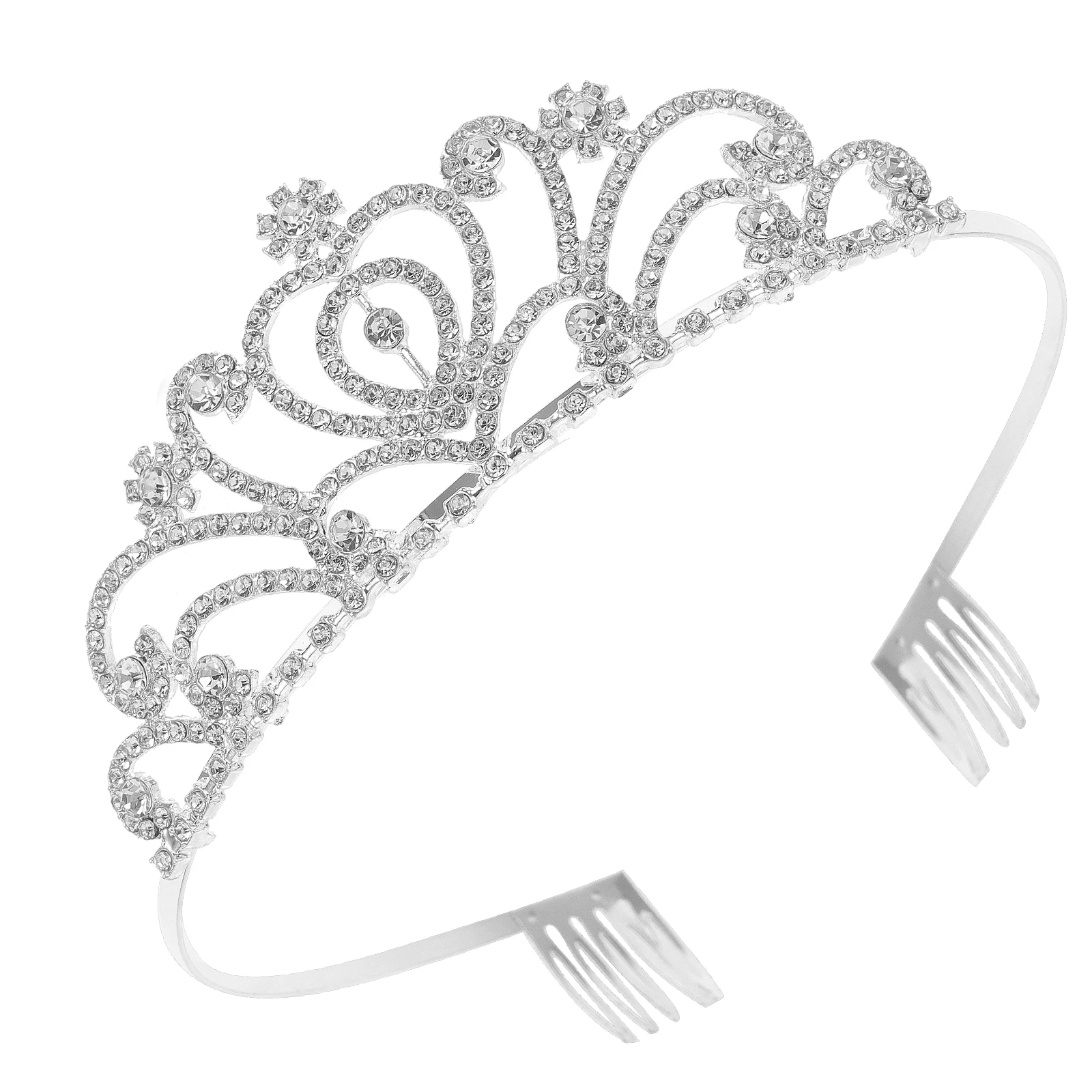 

Gorgeous Rhinestone Tiaras Crown Headdress Lightweight Alloy Crystal Hair Band Wedding Party Festival Photography Hair