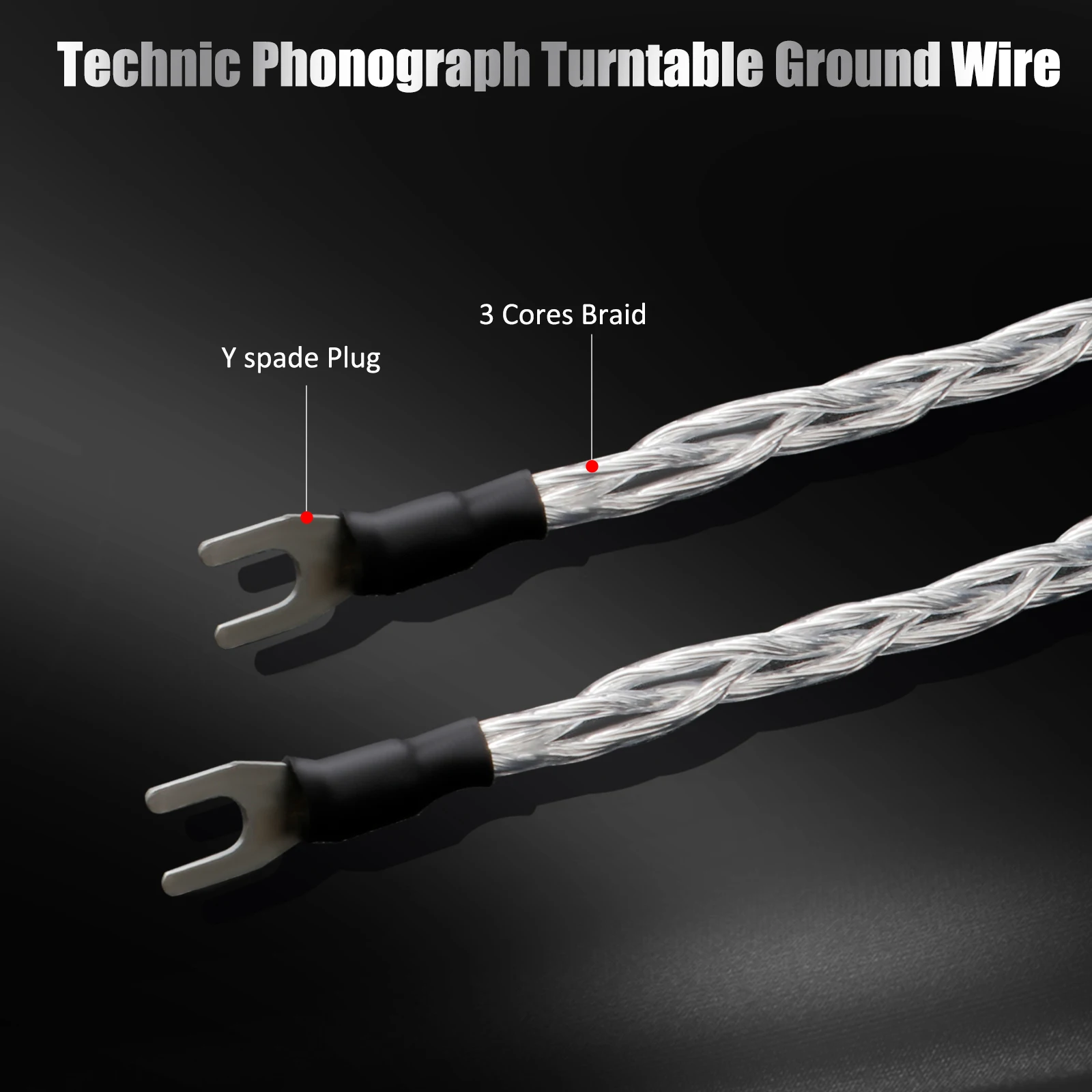Audiophile Tonearm Cable Ground Wire