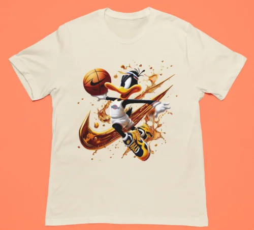 Space Jam Tunes Squad Daffy Loones Tunes Movie Bella Premium Blend T-Shirt