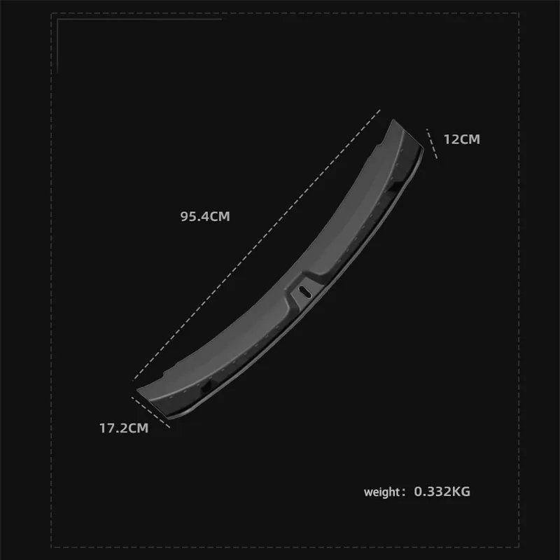 Per Tesla nuovo modello 3 Highland 2024 Trunk soglia Strip TPE o coperchio di protezione antigraffio per davanzale posteriore in metallo