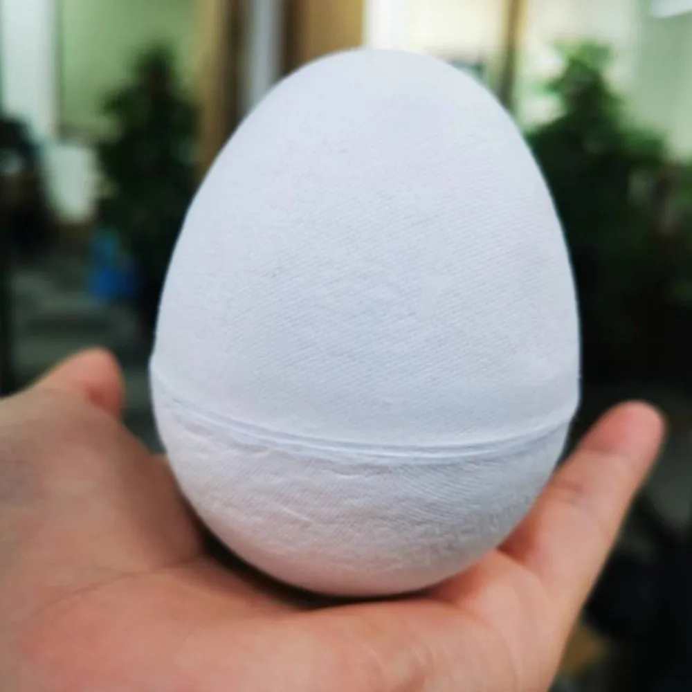 Fake Eggs Unpainted Craft Easter Paper Eggs Blank Simulated Painted Easter Eggs Adorable Decorative Paper Pulp Egg Basket Stuff