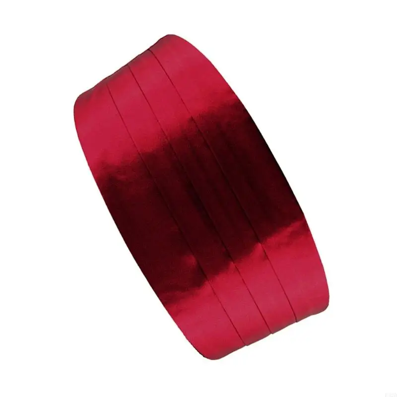 F92D Fashion Gentlemen Cummerbund for Tuxedos Suits and Making Fashion Statement