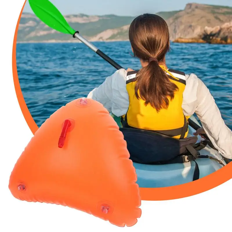 

Swimming Buoy Swimming Kayak Buoy Waterproof Bag For Kayaking Float Bag For Lake Orange Life-Saving Float Floating Dry Bag