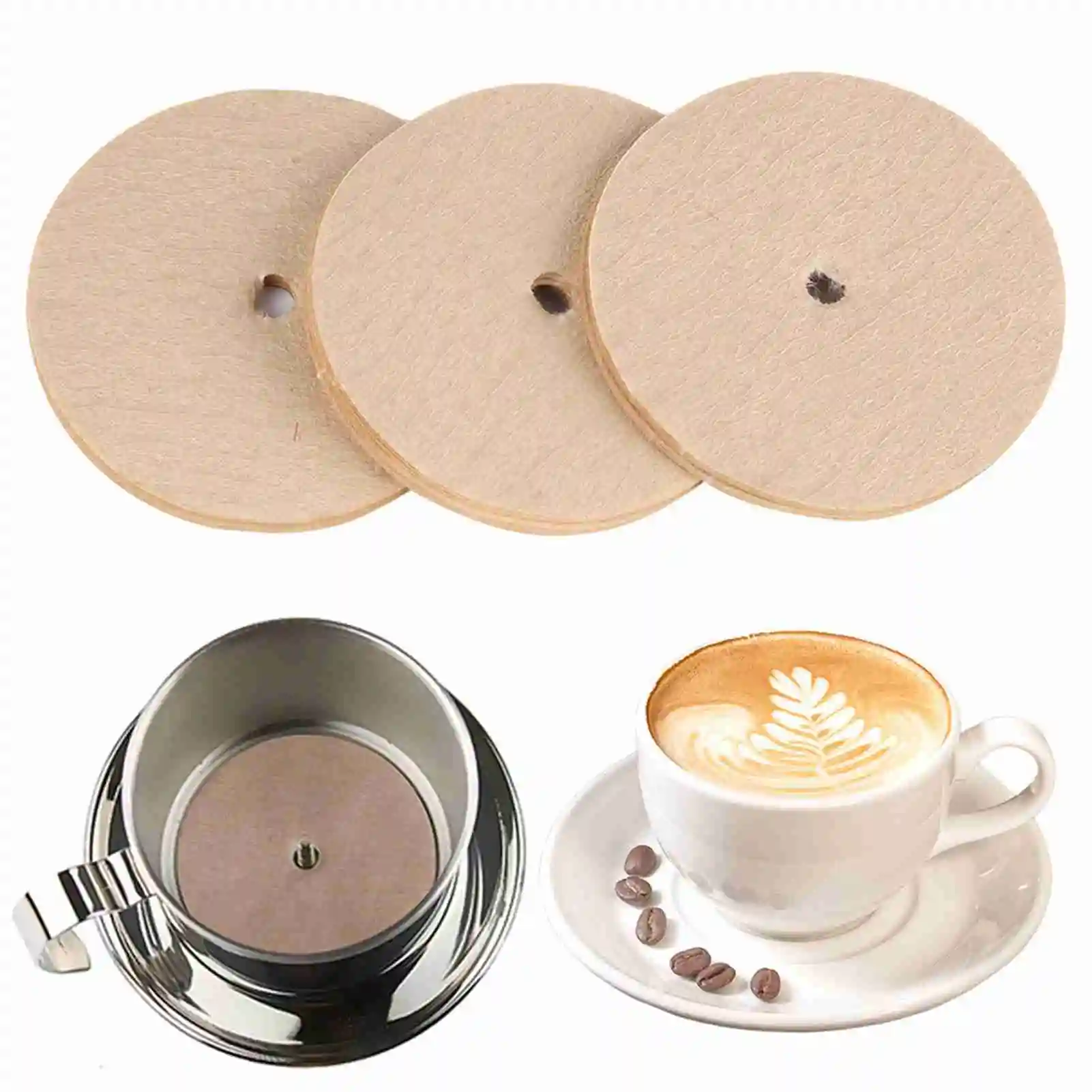 100PCS Specially Designed Filter Papers for Traditional Vietnam Phin Coffee Maker Brewing