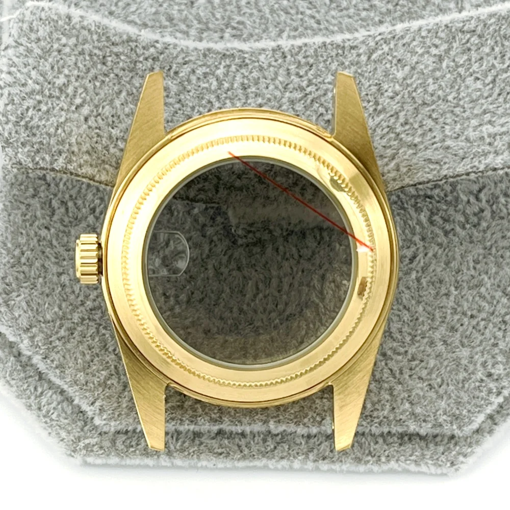 Caso submarino com mostrador ponteiro para modificação do relógio mecânico, movimento constante, caso anel, Log Oyster Style, NH35, NH38, 36 milímetros