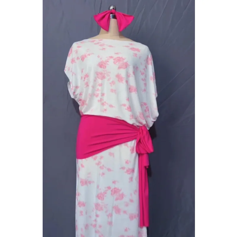 Customized Eastern Belly Dance Costumes Dress Printed Robe Headscarf Belt Robe 3-Piece Set Cheap Price