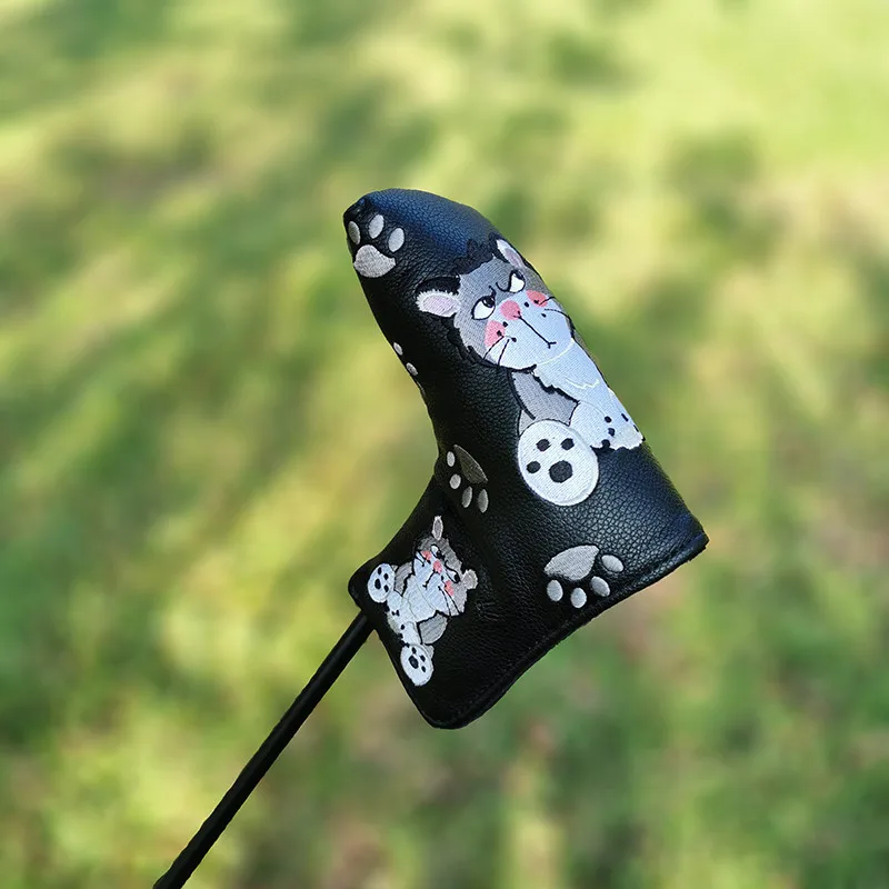 Cartoon animal golf club head cover putter sleeve magnetic closed stable supply, fast shipping