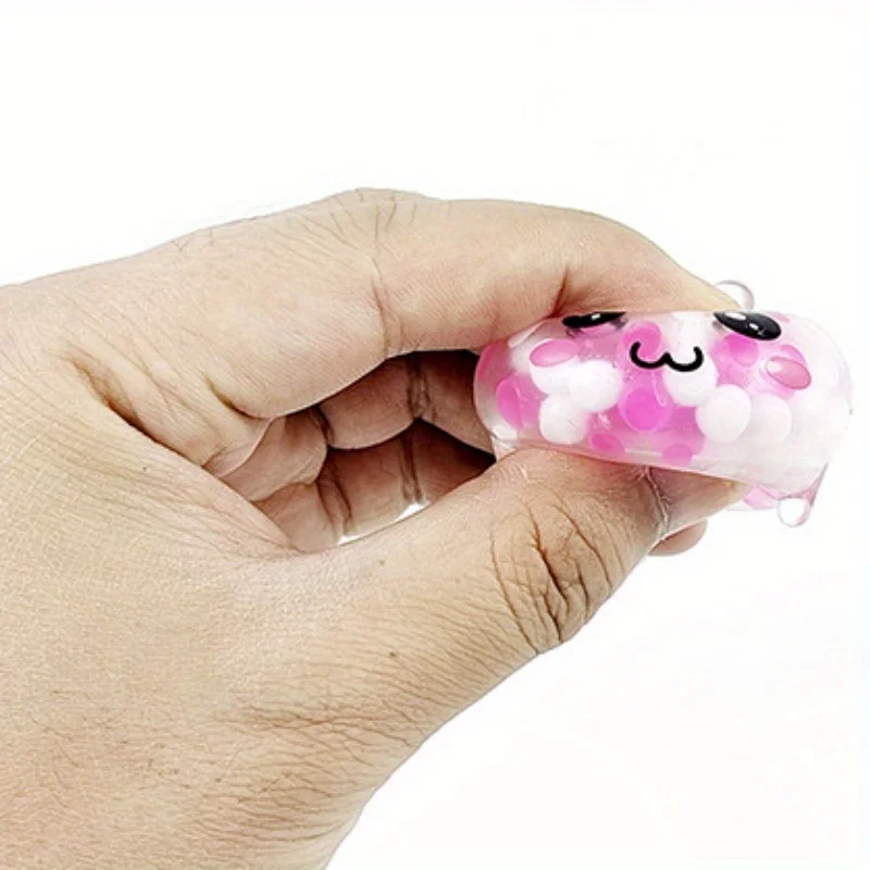 Bunny Beads Decompressing Balls Pinch Funny Adult Decompressing Toys Decompressing Rabbit Squishy Balls Squeeze Toys uovo di pasqua
