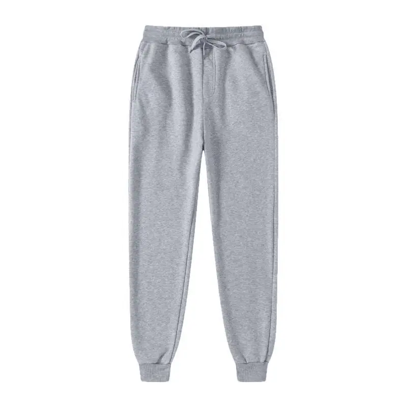 Herbst Winter Einfarbige Fleece-Jogginghose Sport-Freizeithose Lauf- und Fitnesstraining Hose für Männer und Frauen Jogging-Bekleidung – Detail 11