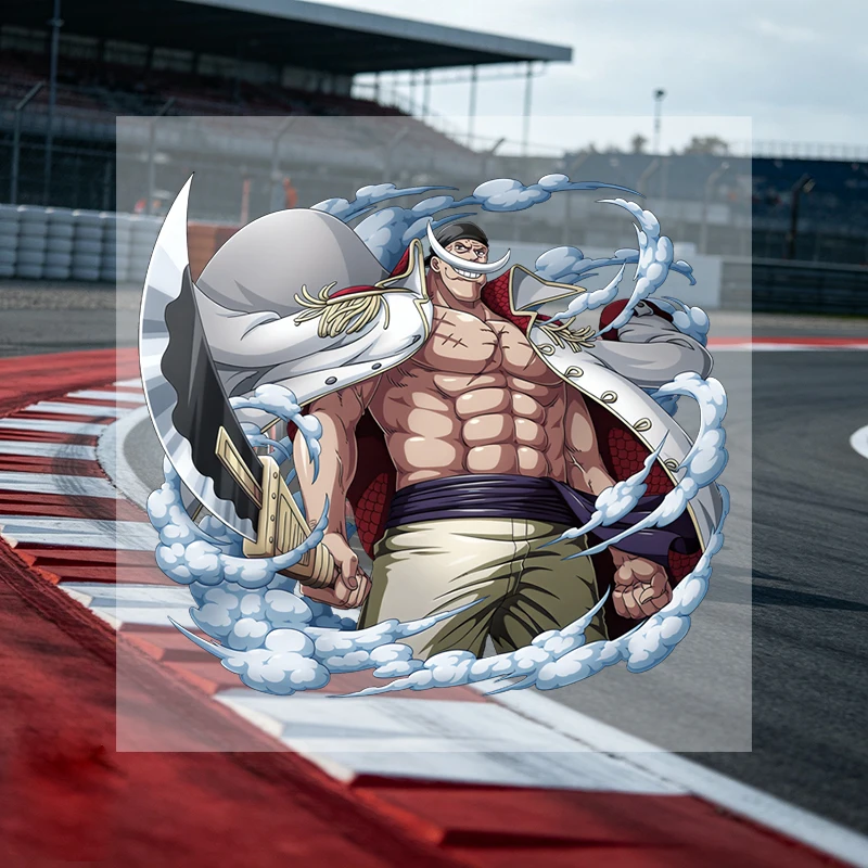 Car Stickers Anime Captain Vinyl Decal Waterproof Die Cut UV Resistant for Rear Window Car Body Motorcycle Helmet Auto Decor