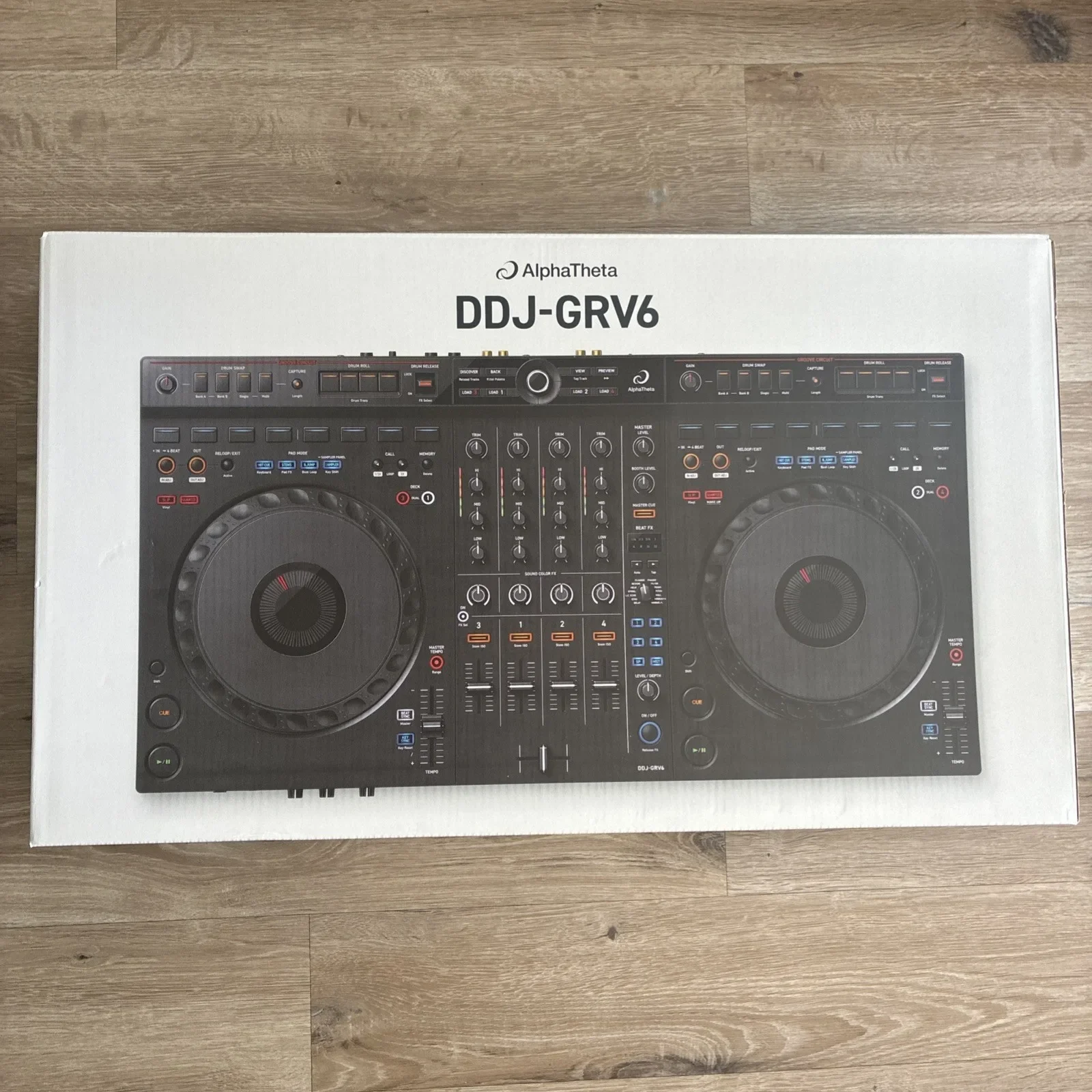 Geavanceerde betaling ALPHA THETA DDJ-GRV6 4-kanaals DJ-controller voor Rekordbox en Serato