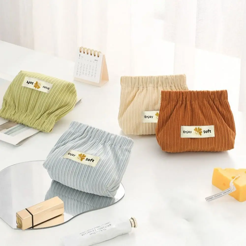 

Симпатичная мини-сумка для шрапнели, вельветовая однотонная косметичка, мягкая сумка для хранения губной помады