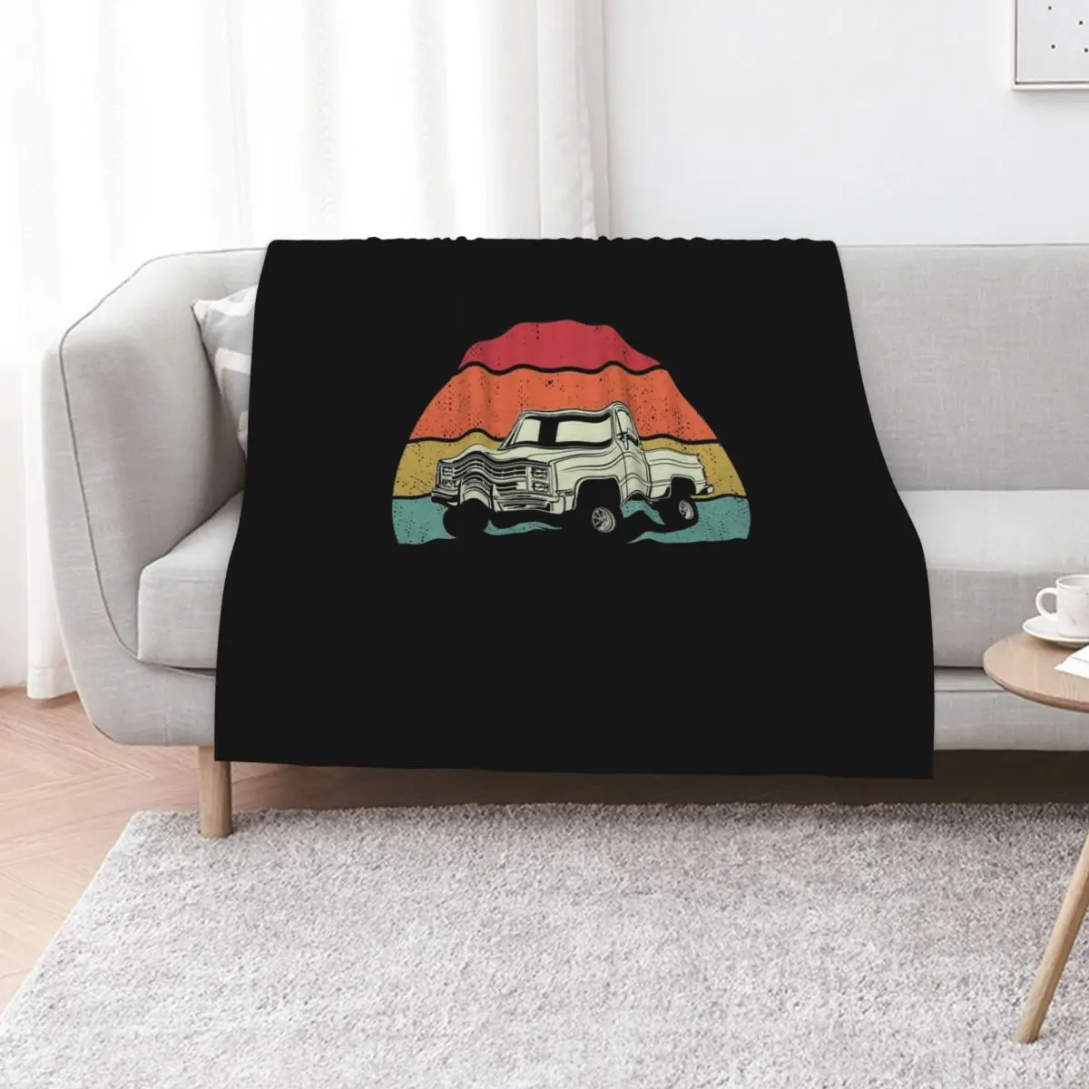 Vintage Squarebody Truck Classic Square Body Pickup Throw Blanket halloween Soft Decorative Sofa Beautifuls Luxury Blankets