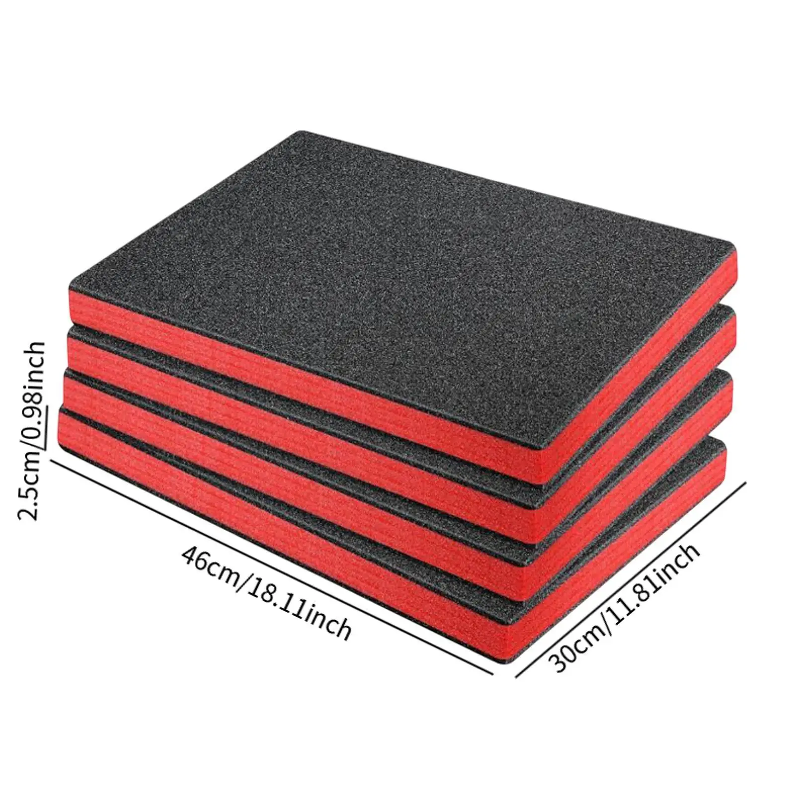 4x Craft Foam Inserts for Cases Liner Cuttable for Transport Storage Packing