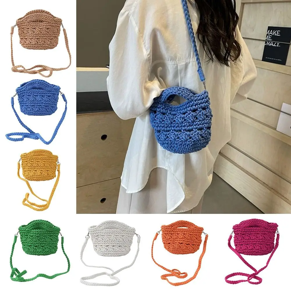 

Bohemian Style Straw Wicker Woven Bags Large Capacity Fashion Shoulder Crossbody Bag Messenger Bag Ladies Women Girls Gift
