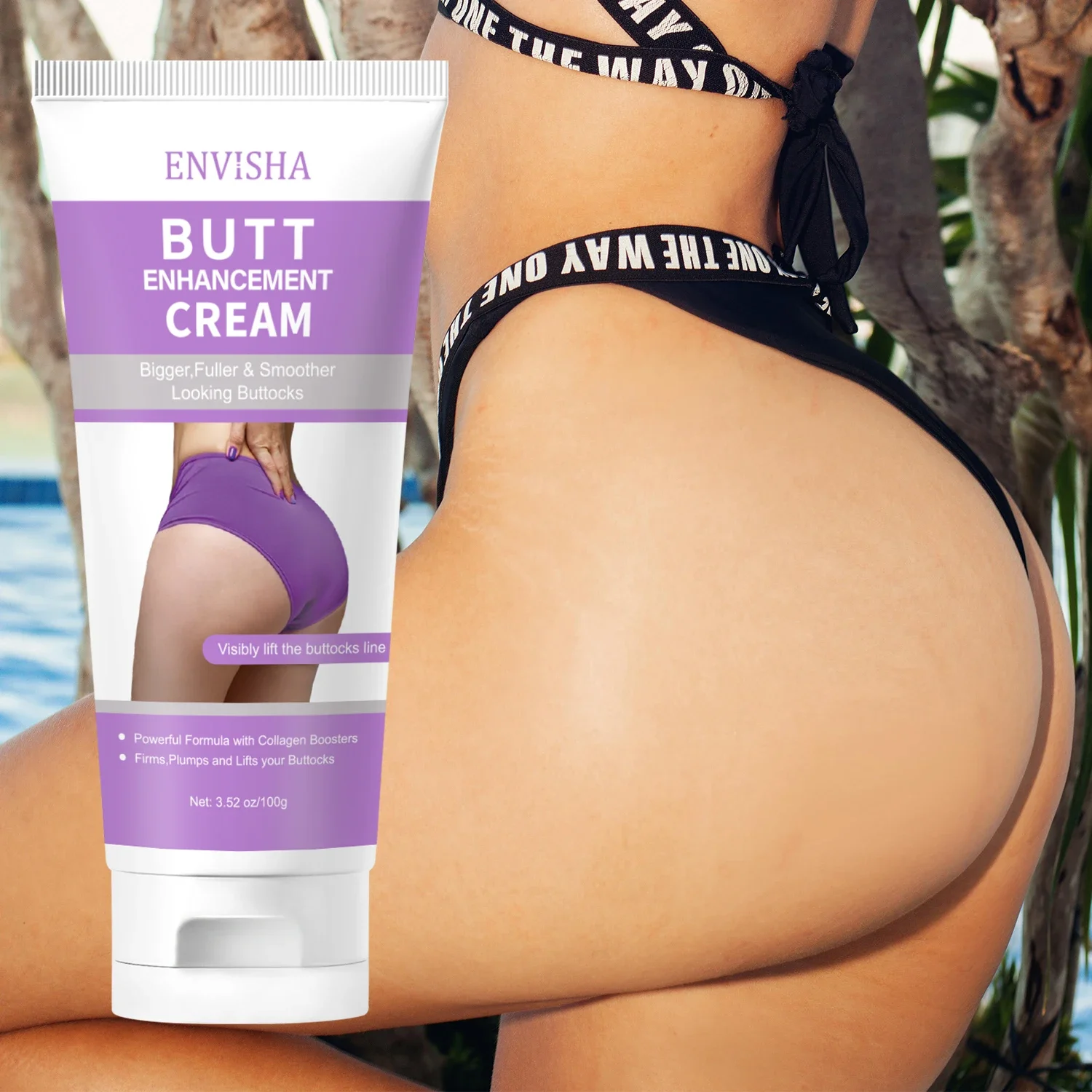 ENVISHA Women Sexy Massage Buttock Enhancement Hip Lifting Firming Cream Moisturizing Whitening Skin Care Body Lotion Butter