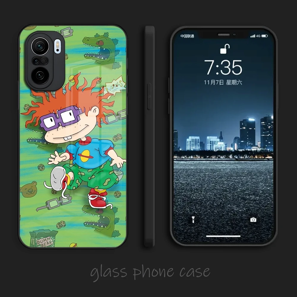 حافظة لهاتف شاومي 12 13 14 Lite Pro 11t lite POCO M6 M5 X6 X5 X3 NFC F5 F6 Pro من الزجاج المقسى C