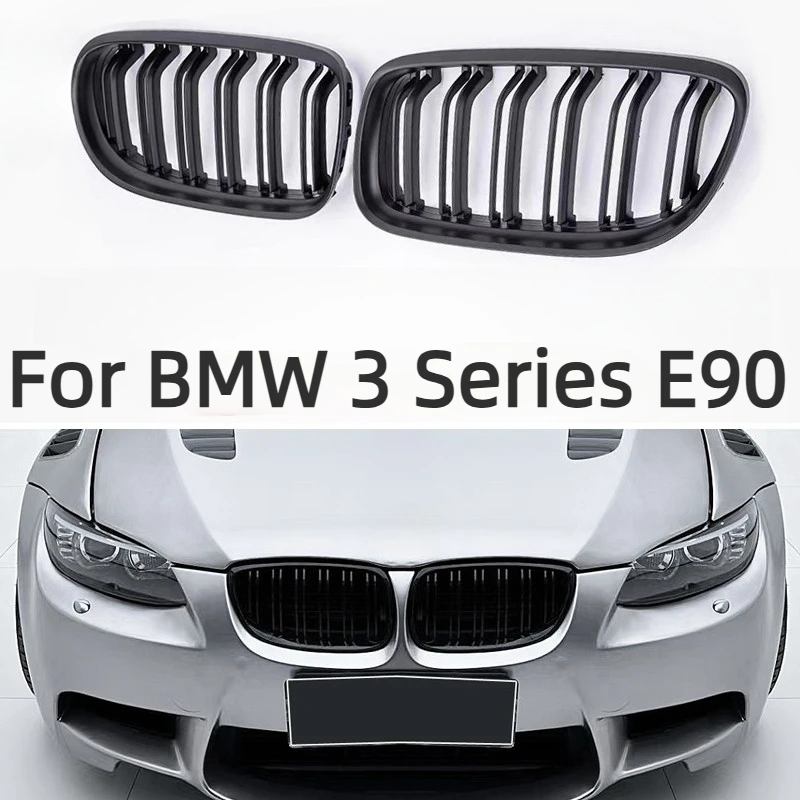 Front Grille For BMW 3 Series E90 Accessories 2005-2013,Sporty Stereo Grille,Optimize Air Intake&Heat Dissipation,Shockproof