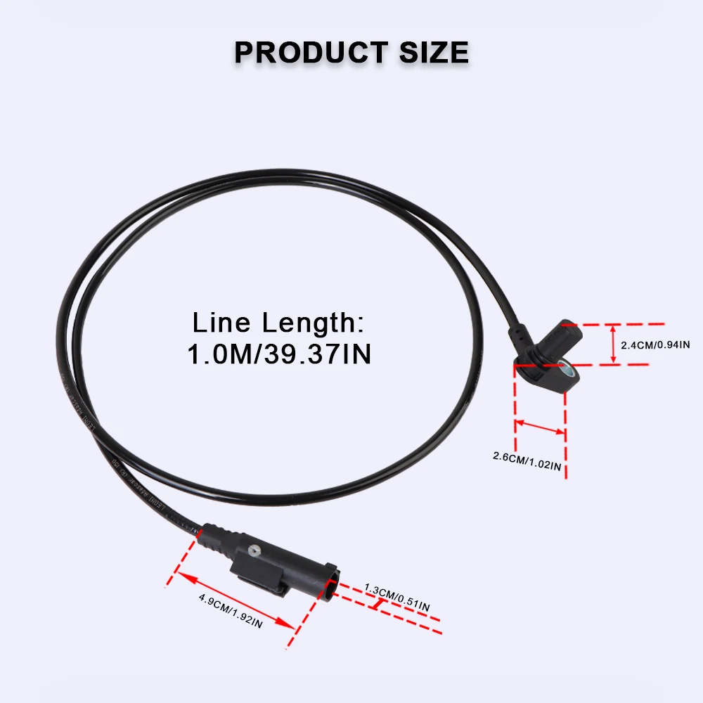 Para BMW S1000RR R1200RT R1200GS R1250GS ADV R Nine T G310 C400 M1000XR velocidad de la rueda de motocicleta ABS Sensor de señal accesorios de cable