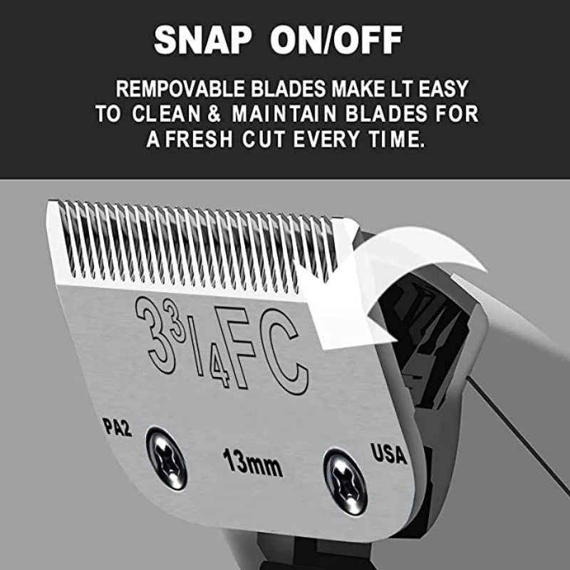 Pet  Dog Grooming  Clipper Blade 3F 13mm  Made Using High Quality Carbon Steel for A5 blade fit most Andis Oster clippers