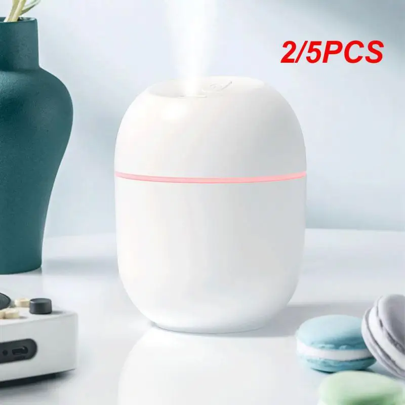 

2/5PCS 220ML Mini Humidifer Portable Ultrasonic Mist Air Humidifer Home Essential Oils Diffuser USB Aromatherapy Humidifiers