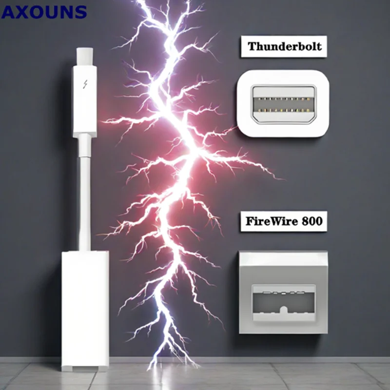 

Thunderbolt 2 To FireWire 800 9pin 1394B Adapter Apple A1643 Suitable for Mac Computers Equipped with Thunderbolt Ports