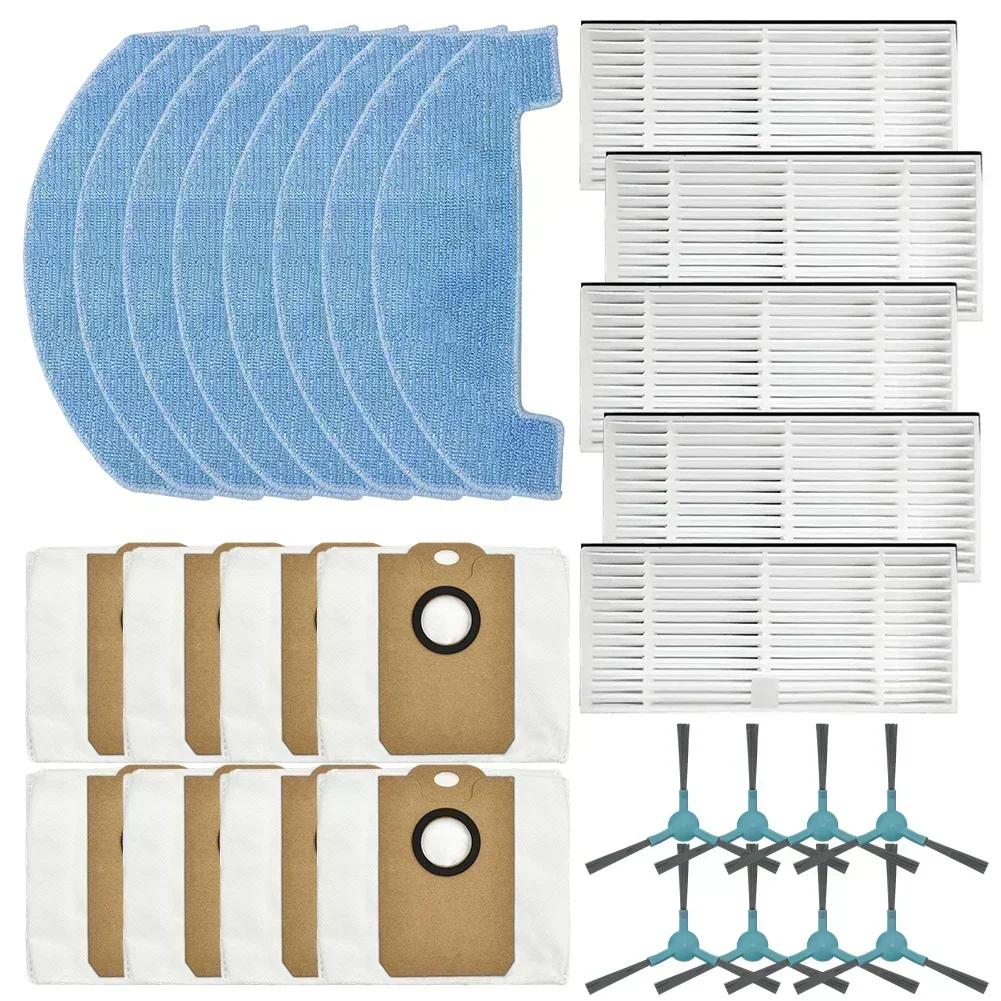 

Filter Mop Cloth Dust Bag Side Brush Kit For Midea S5 Plus For TESLA For RoboStar IQ400 Plus For Conga 2299 Ultra Vacuum Cleaner