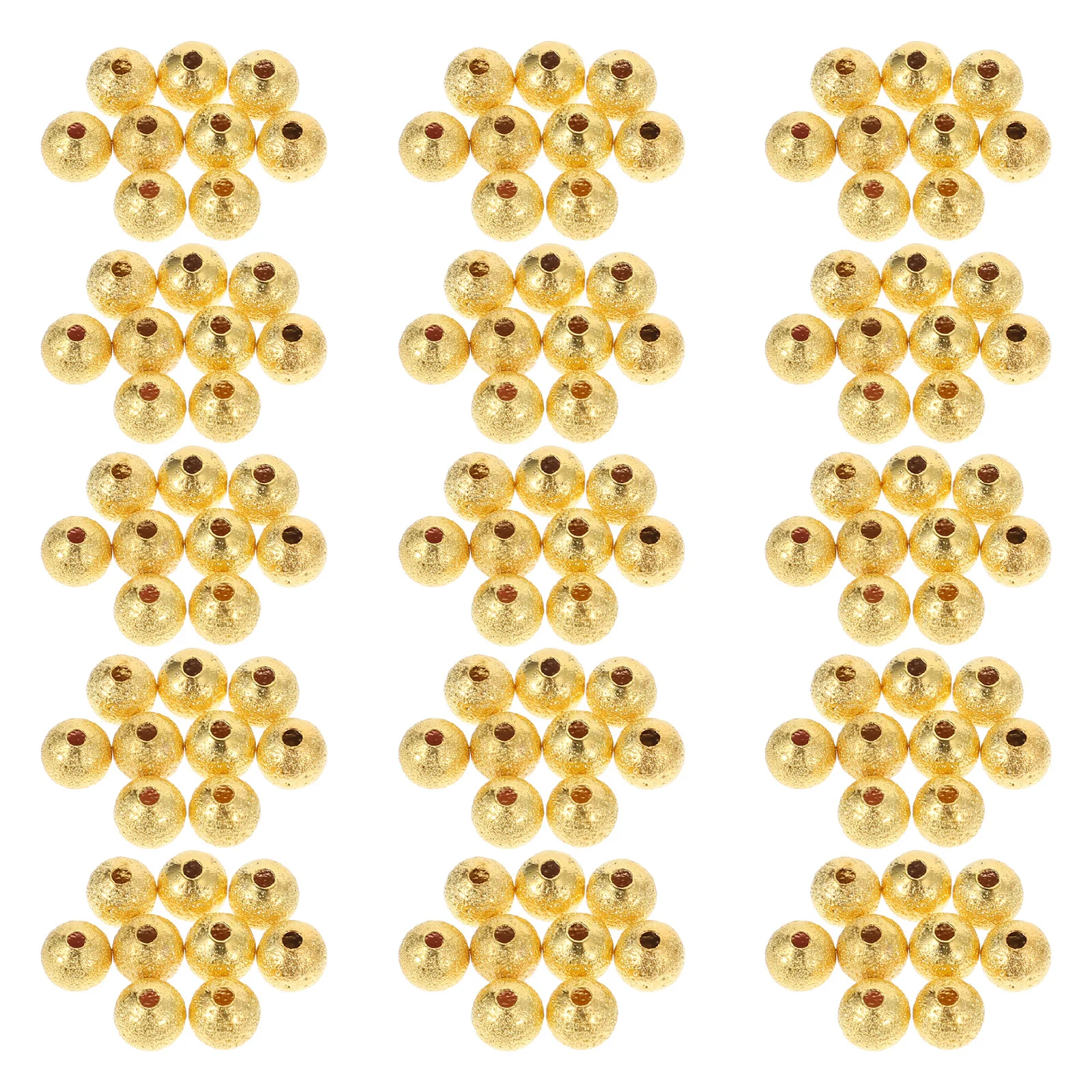 

100Pcs Copper Spacer Beads Durable Creative Design Perfect DIY Jewelry Making Supplies Crafts Beads for Bracelet Earrings